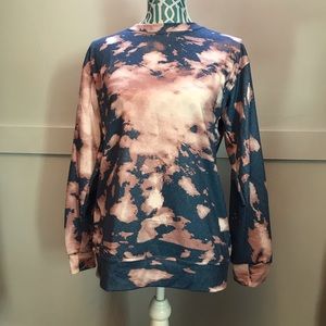 Over Size bleach Tie Dye Sweatshirt